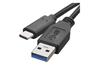 USB kabel 1m SuperSpeed+ USB Type-A 3.0 - USB Type-C 3.1, speed 10Gbit/s, black, Emos